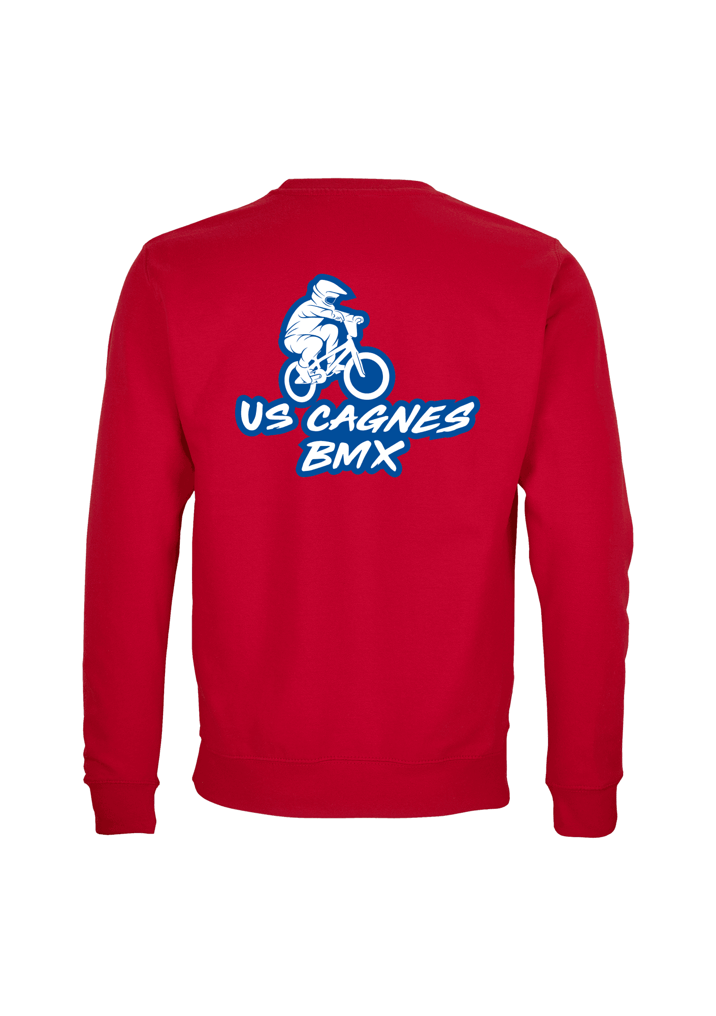 Sweat Adulte Rouge 004 US CAGNES BMX - USC04-COLUMBIAROUGEDOS