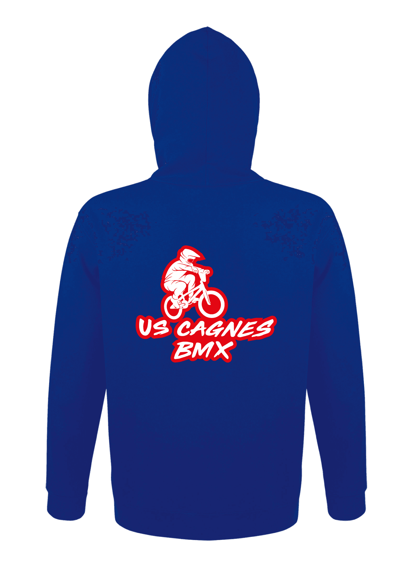 Sweat à capuche Bleu Adulte 008 US CAGNES BMX - USC08-SNAKEBLEUROYALDOS