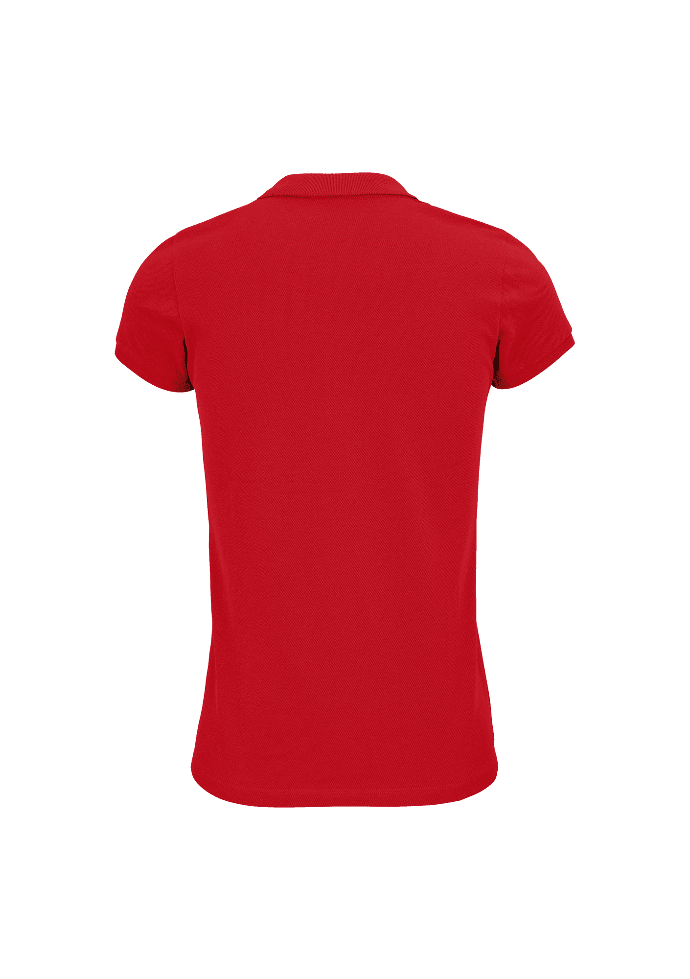 Polo rouge Femme 013 US CAGNES BMX - USC13-PLANETFEMMEROUGEDOS