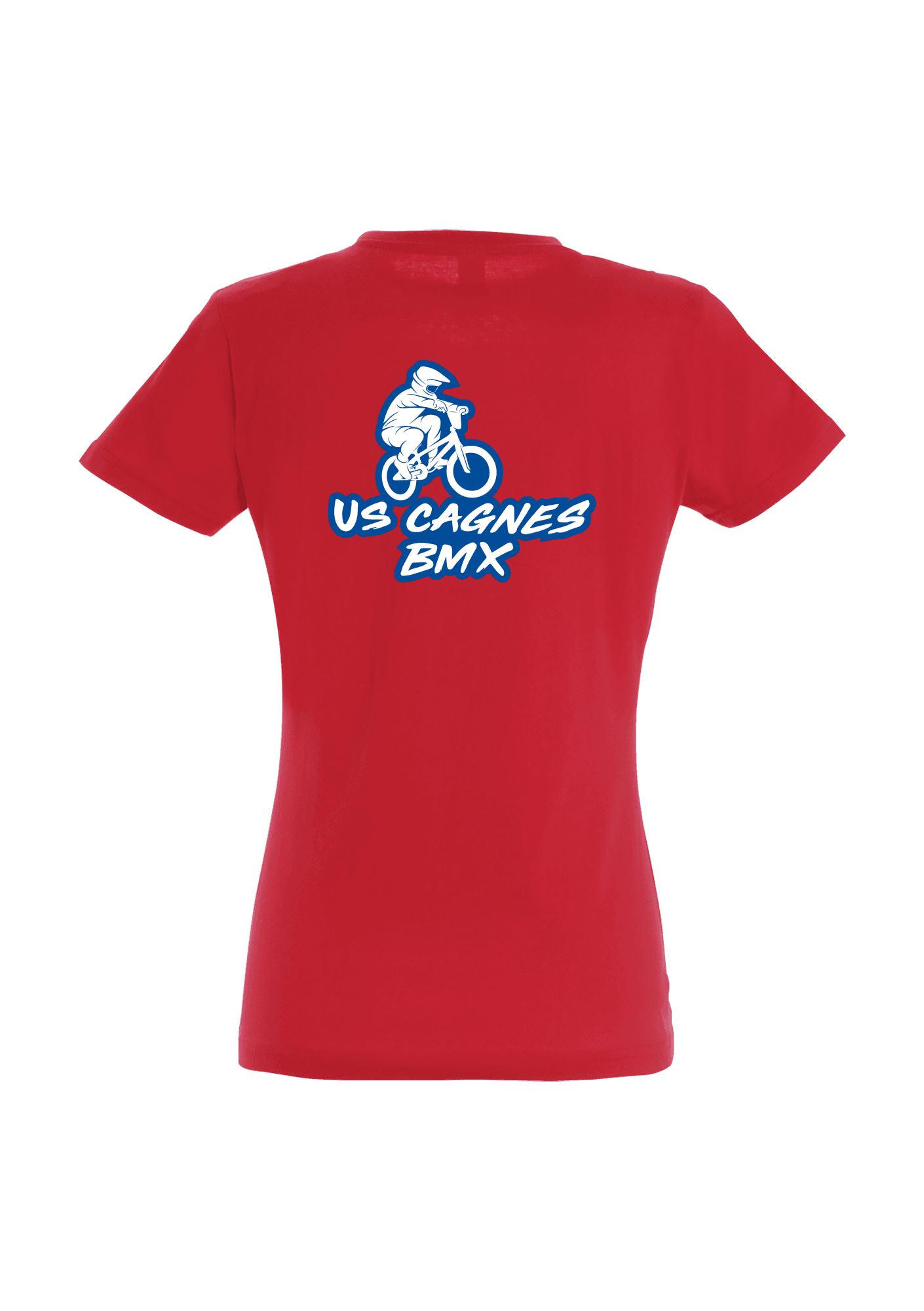 T-shirt Femme rouge 018 US CAGNES BMX - USC18-IMPERIALFEMMEROUGEDOS