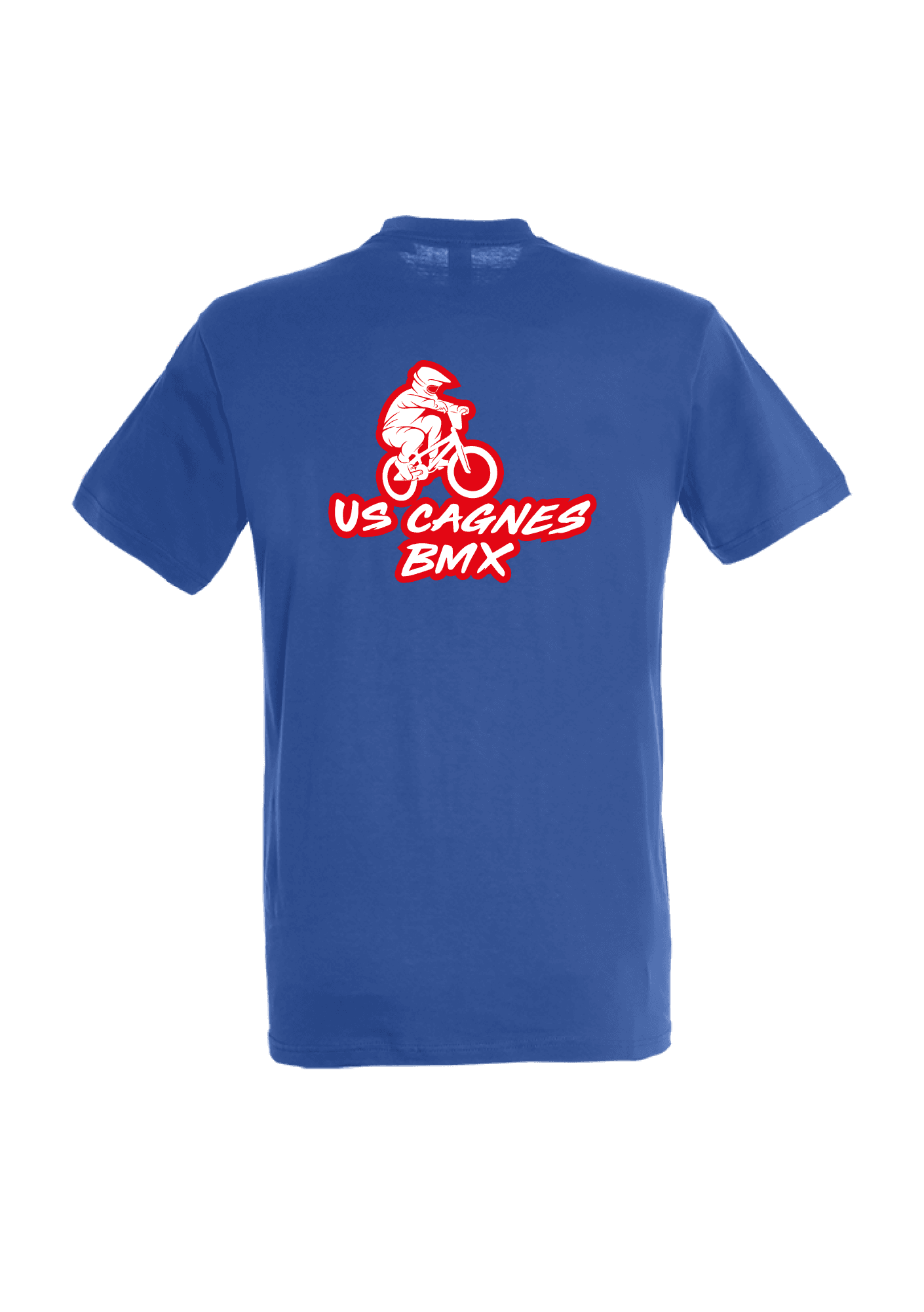 T-shirt Bleu 150g Adulte 022 US CAGNES BMX - USC22-REGENTBLEUROYALDOS